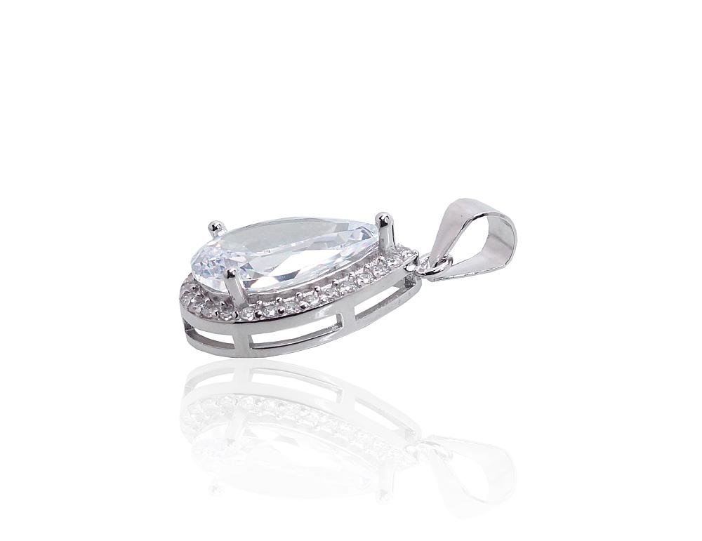 Silver pendant with Zirkons - Image 2