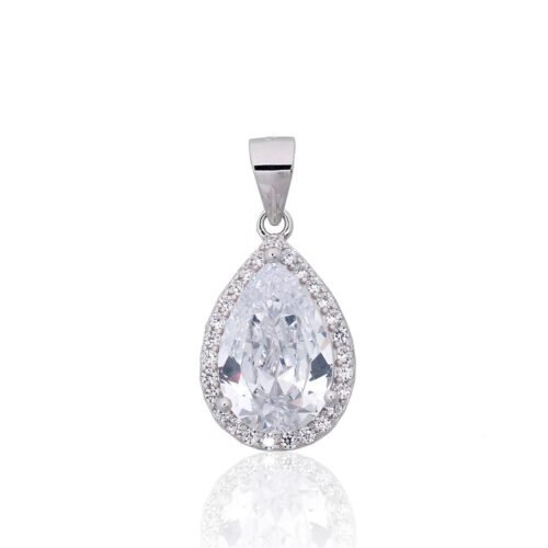 Silver pendant with Zirkons