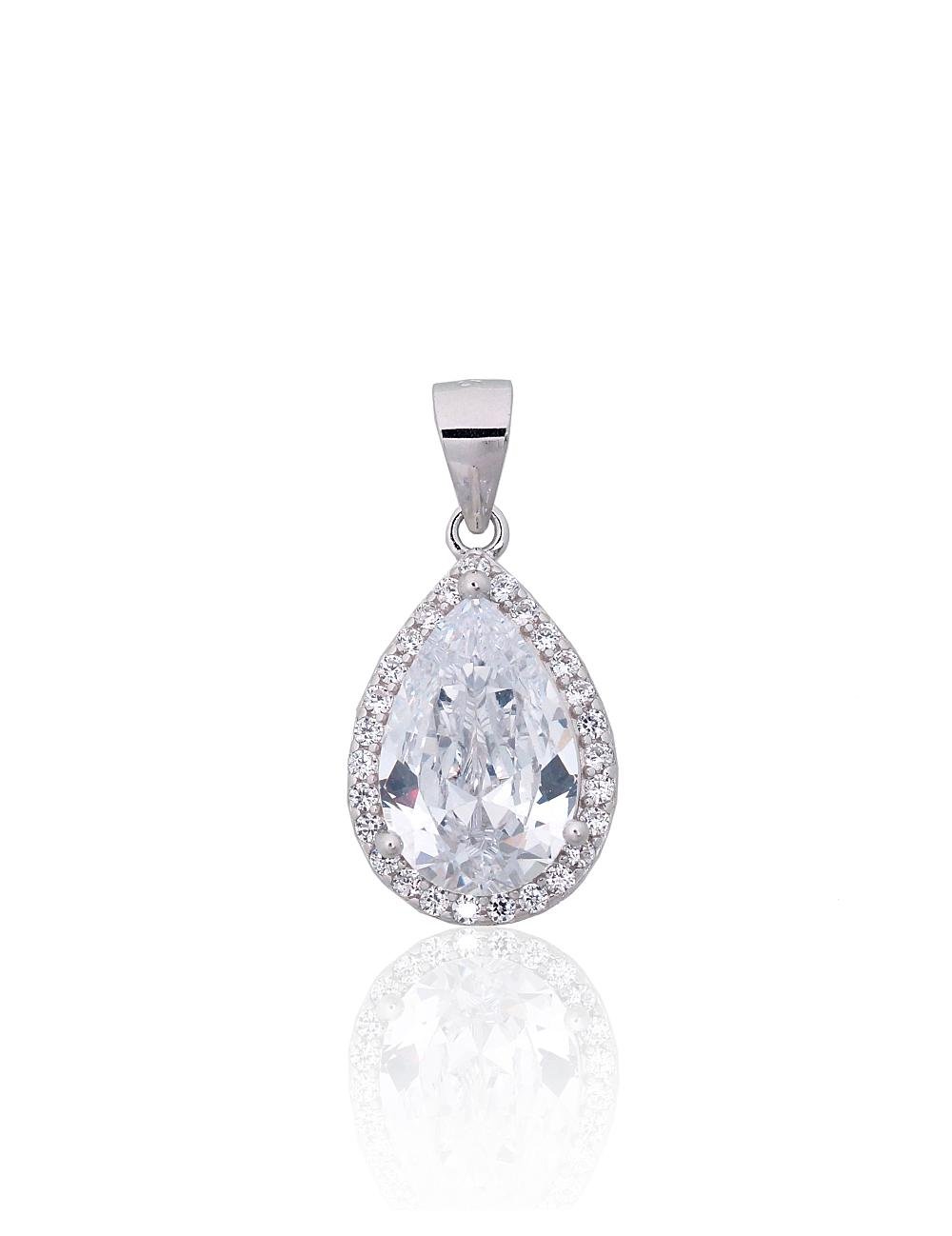 Silver pendant with Zirkons