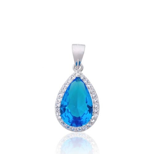 Silver pendant with Zirkons
