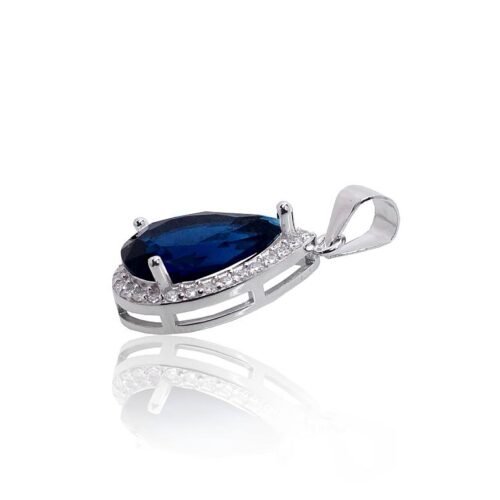 Alternative view of Silver pendant with Zirkons