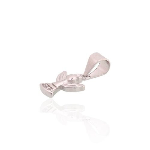 Alternative view of Silver pendant with Zirkons