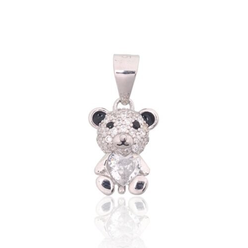 Silver pendant with Zirkons , Jewelery enamel