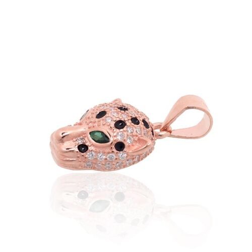 Alternative view of Silver pendant with Zirkons , Jewelery enamel