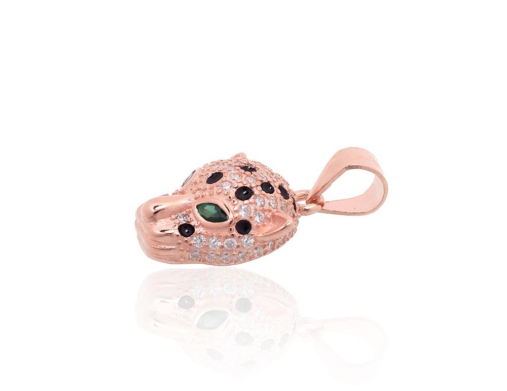 Silver pendant with Zirkons , Jewelery enamel - Image 2