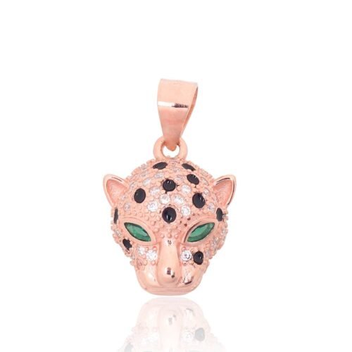 Silver pendant with Zirkons , Jewelery enamel