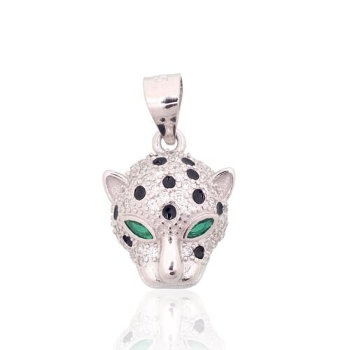 Silver pendant with Zirkons , Jewelery enamel