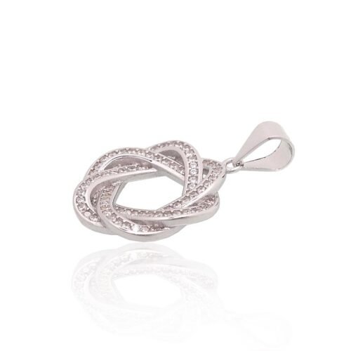 Alternative view of Silver pendant with Zirkons