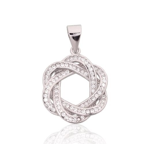 Silver pendant with Zirkons