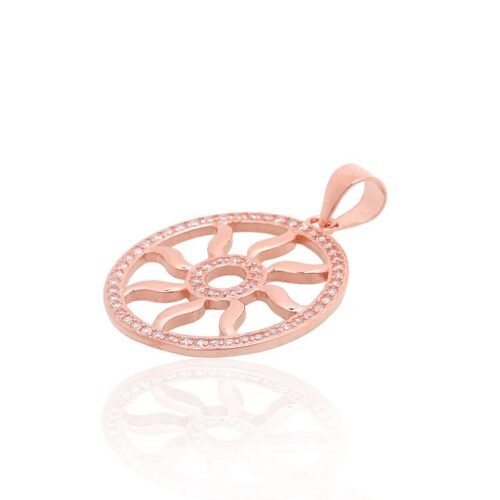 Alternative view of Silver pendant with Zirkons