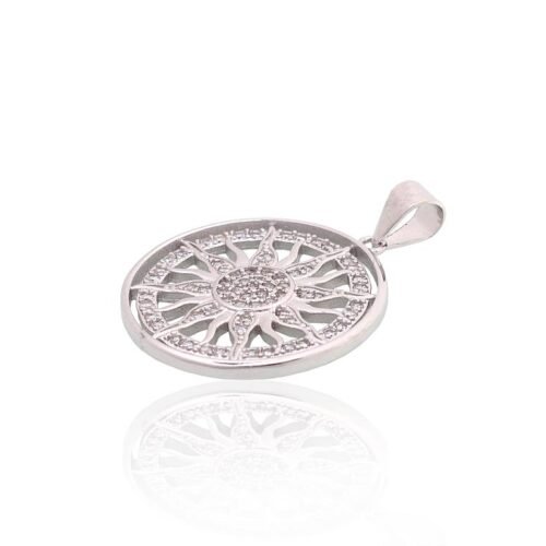 Alternative view of Silver pendant with Zirkons