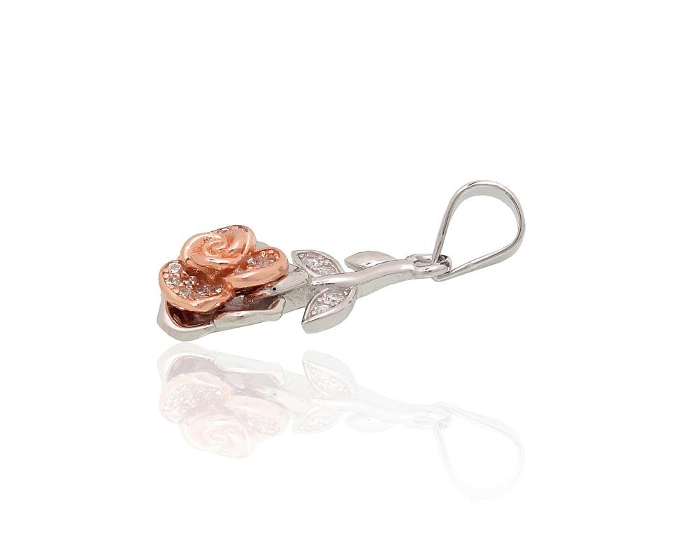 Silver pendant with Zirkons - Image 2