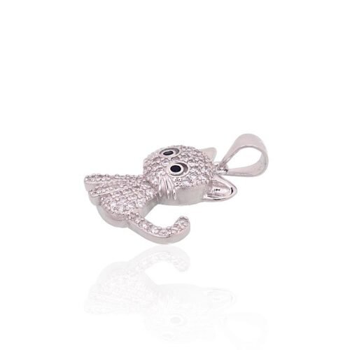 Alternative view of Silver pendant with Zirkons