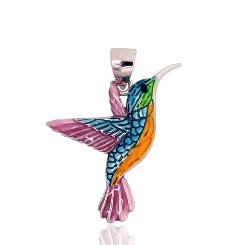 Silver pendant with Jewelery enamel