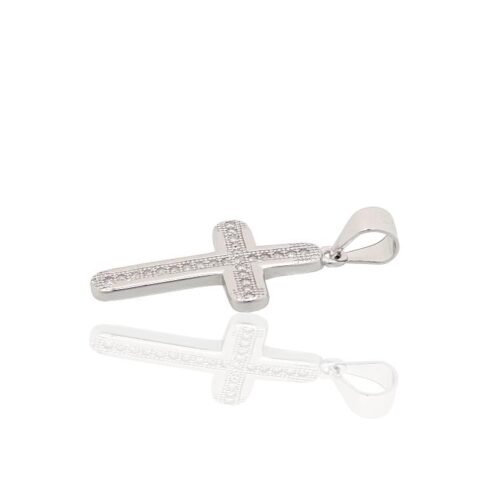 Alternative view of Silver pendant with Zirkons