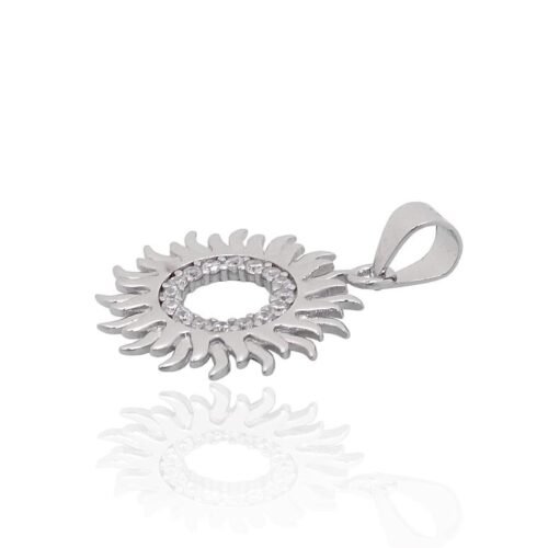 Alternative view of Silver pendant with Zirkons