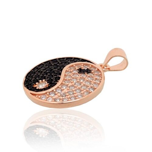 Alternative view of Silver pendant with Zirkons