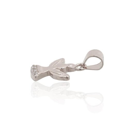 Alternative view of Silver pendant with Zirkons