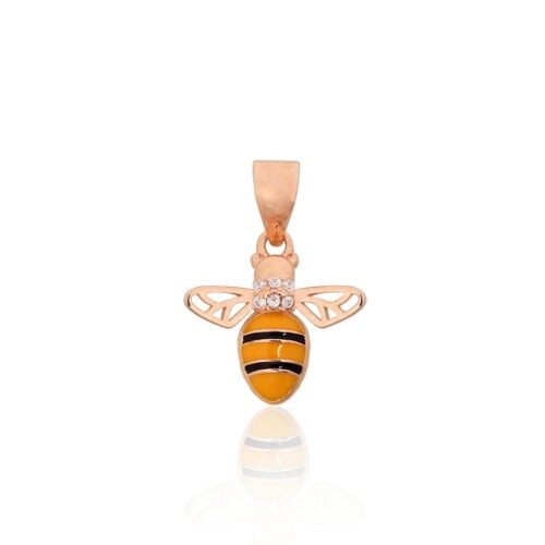 Silver pendant with Zirkons , Jewelery enamel