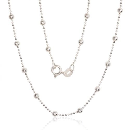 Silver chain Bead 1-3 mm