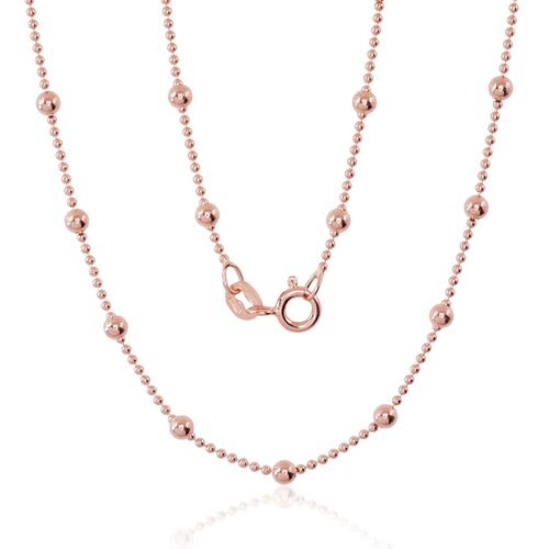 Silver chain Bead 1-3 mm
