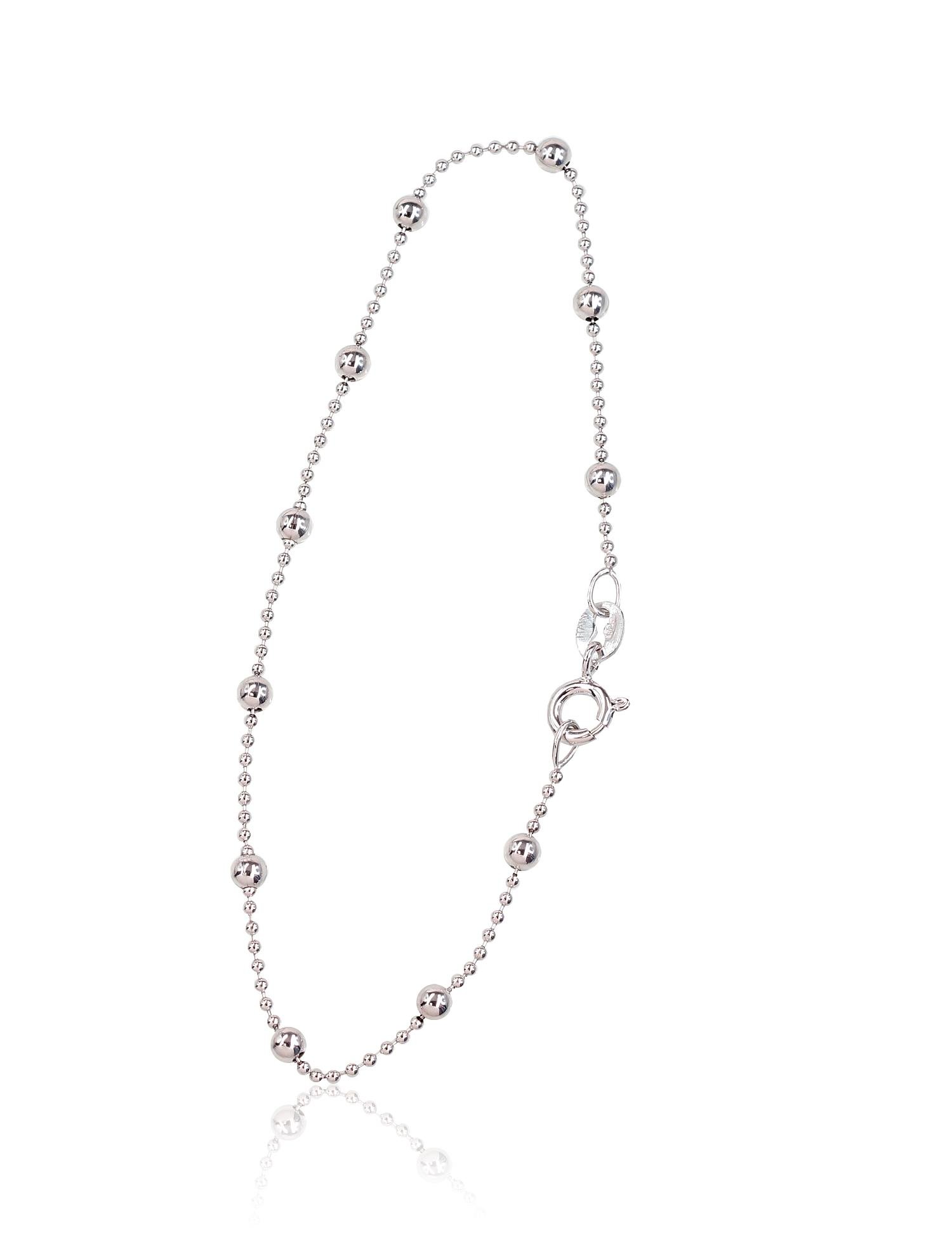 Silver chain Bead 1-3 mm