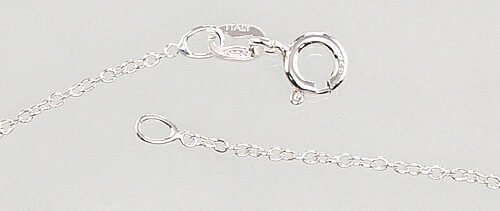 Alternative view of Silver chain Anchor round 1 mm