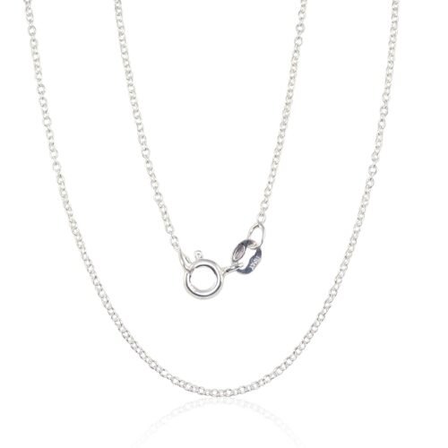 Silver chain Anchor round 1 mm