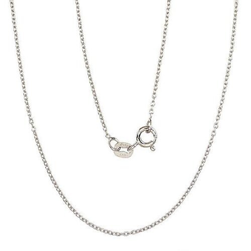 Silver chain Anchor round 1 mm