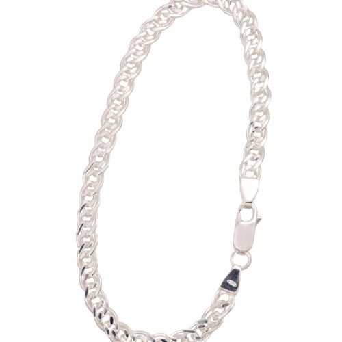Silver chain Mona Liza 4,9 mm , diamond cut