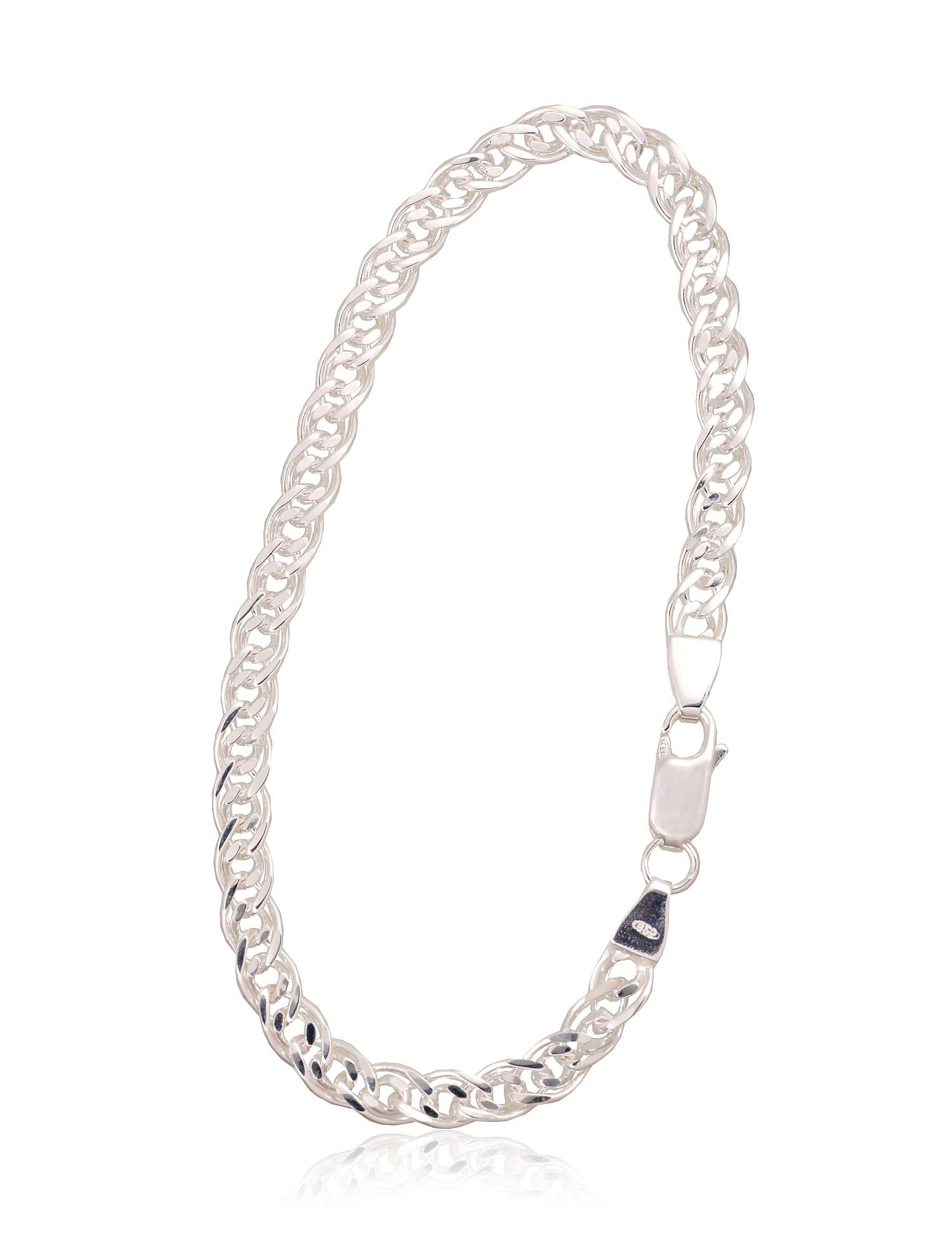 Silver chain Mona Liza 4,9 mm , diamond cut