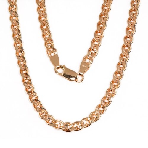 Silver chain Mona Liza 4,9 mm , diamond cut