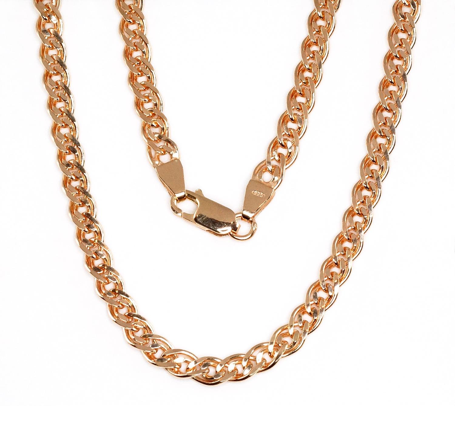 Silver chain Mona Liza 4,9 mm , diamond cut