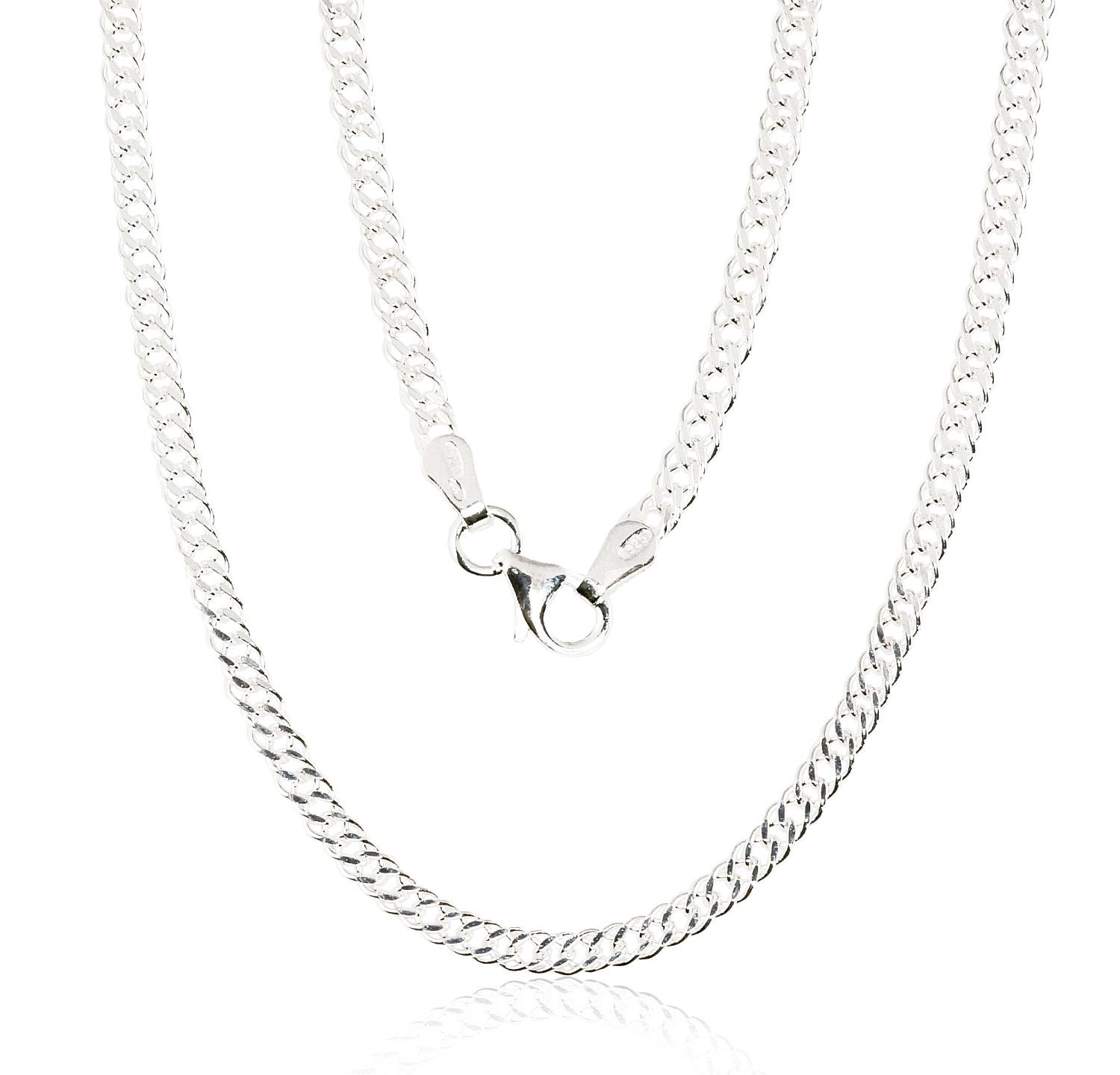 Silver chain Rombo 2,8 mm , diamond cut