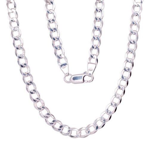 Silver chain Curb 4.5 mm
