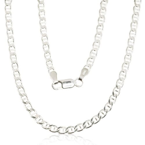 Silver chain Marina 3 mm , diamond cut