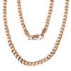 Silver chain Curb 3.9 mm , diamond cut