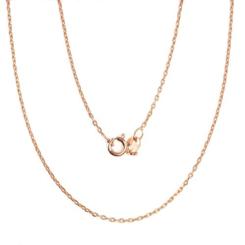 Silver chain Anchor 1 mm , diamond cut