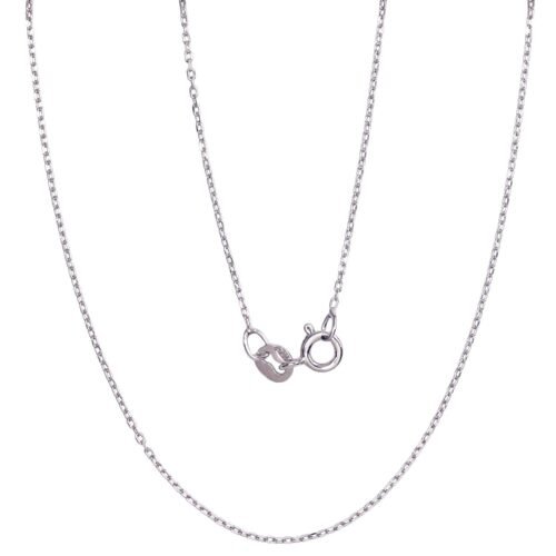 Silver chain Anchor 1 mm , diamond cut