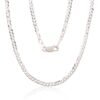 Silver chain Curb 2.5 mm , diamond cut