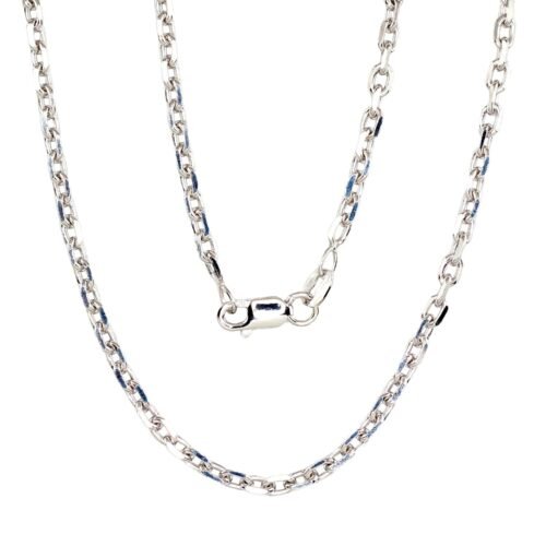 Silver chain Anchor 3 mm , diamond cut