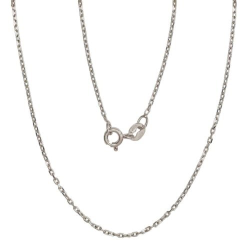 Silver chain Anchor 1 mm , diamond cut