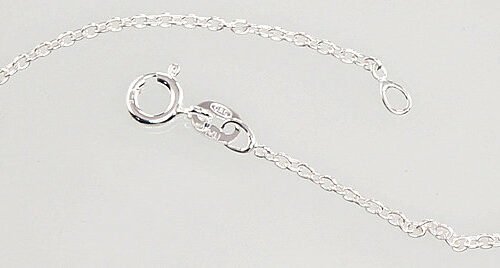 Alternative view of Silver chain Anchor round 1,1 mm