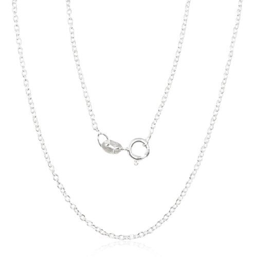 Silver chain Anchor round 1,1 mm