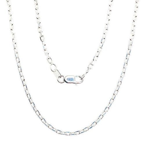 Silver chain Anchor 2.1 mm , diamond cut