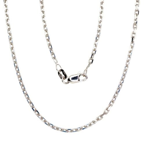 Silver chain Anchor 2.1 mm , diamond cut
