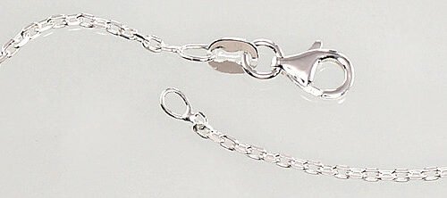 Alternative view of Silver chain Anchor 1.2 mm , diamond cut