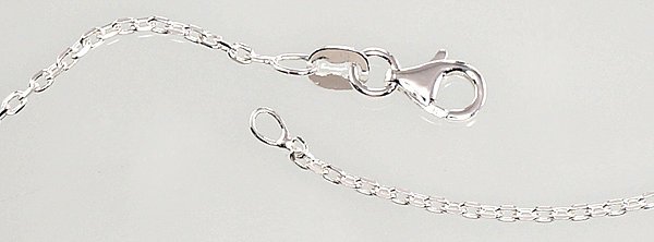 Silver chain Anchor 1.2 mm , diamond cut - Image 2