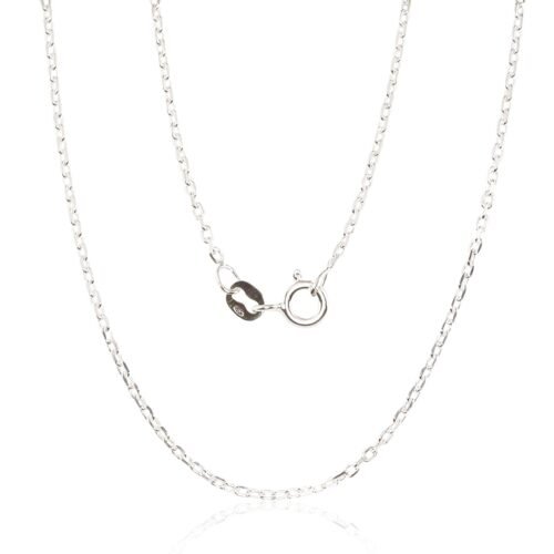 Silver chain Anchor 1.2 mm , diamond cut