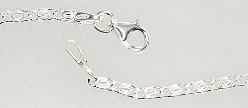 Alternative view of Silver chain Snail 2,1 mm , diamond cut